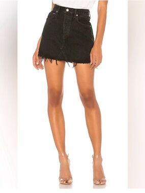 AGOLDE Black Mini Skirt